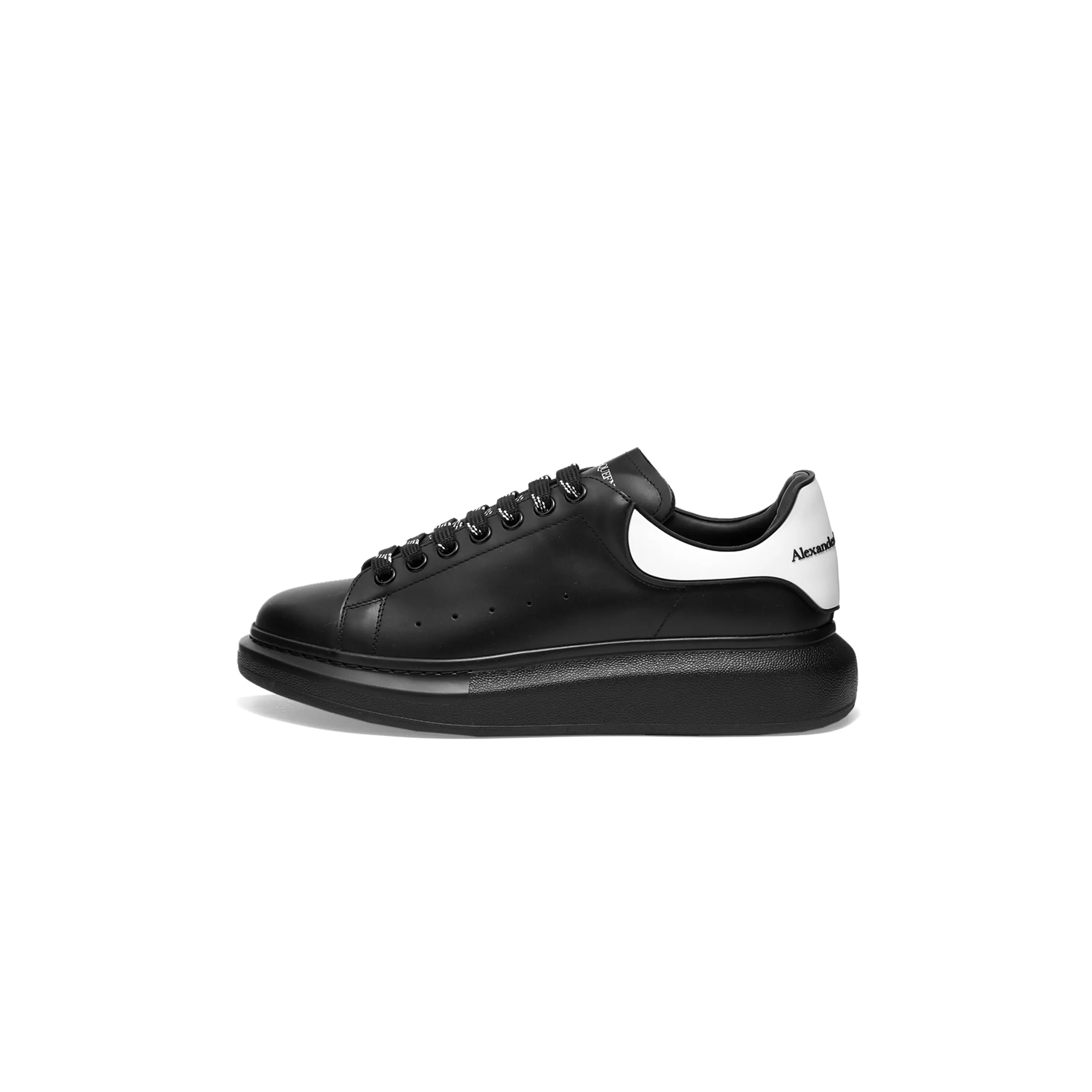 Ale*d*r m*q*en oversized raised-sole leather trainers 625156whxmt1006